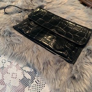 Black Patent CLUTCH BAG